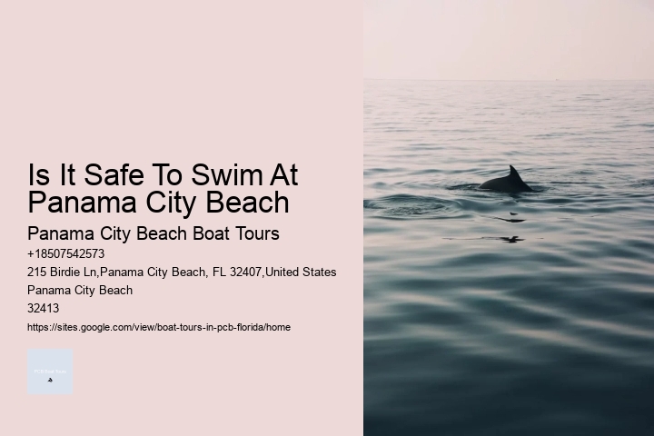 Is It Safe To Swim At Panama City Beach Panama City Beach Boat Tours Is It Safe To Swim At Panama City Beach