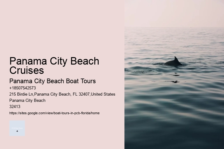 Panama City Beach Cruises Panama City Beach Boat Tours Panama City Beach Cruises
